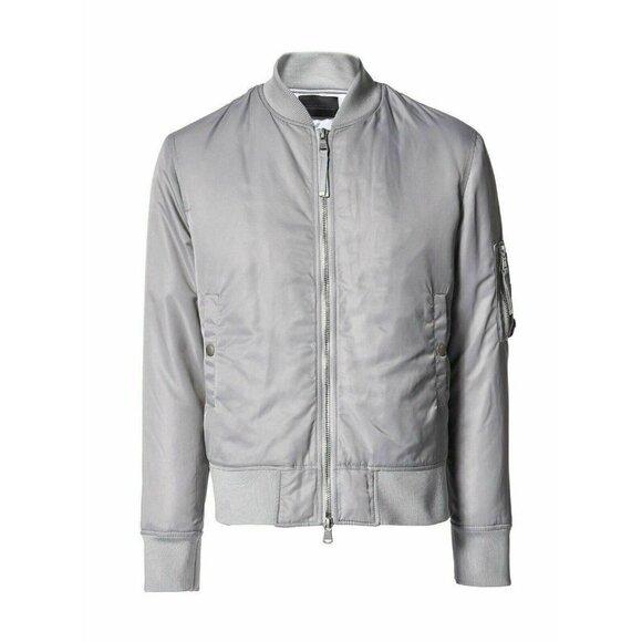 Diesel Black Gold Men Gray Jebok Bomber Jacket 50 - Picture 10 of 12